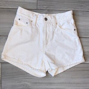 Levi's Women's White Jean Shorts